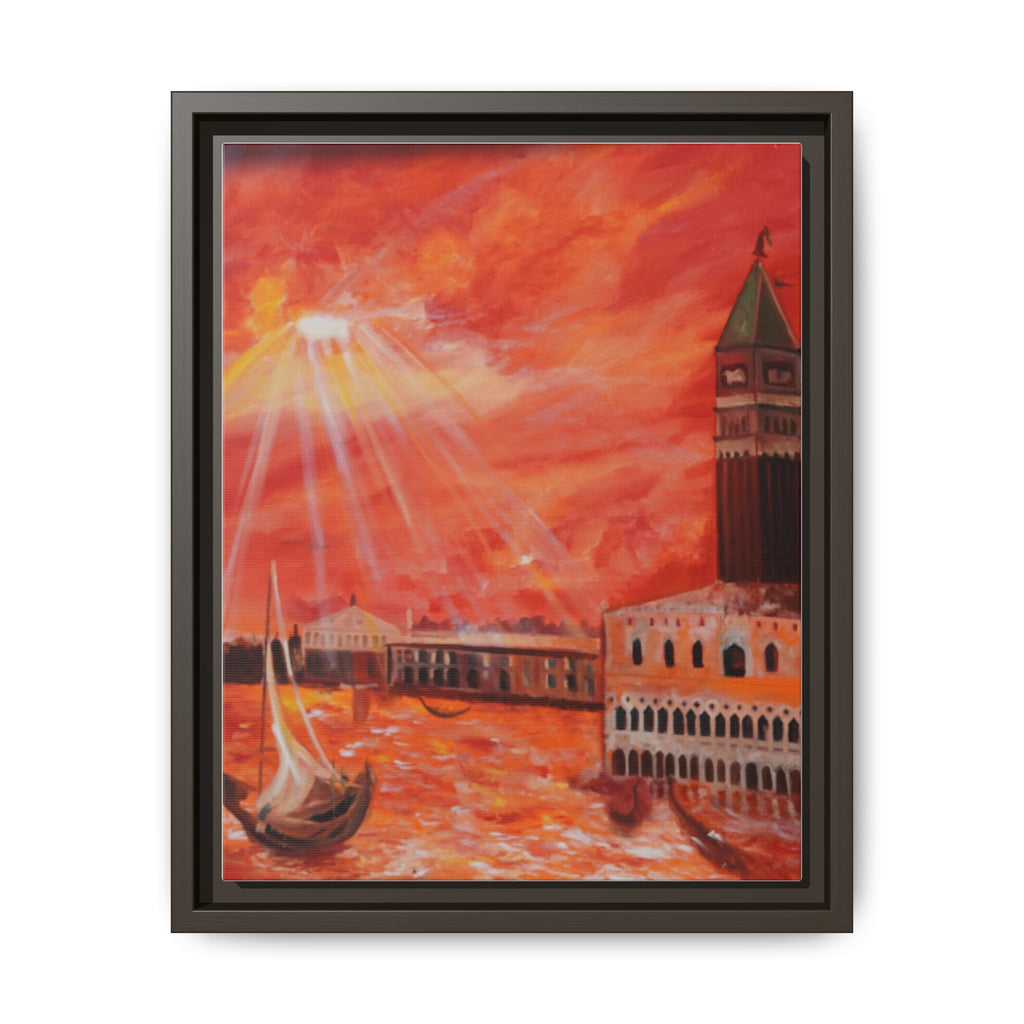 Heavenly Light Over Venice – Renaissance Inspired Christian Landscape Canvas Print
