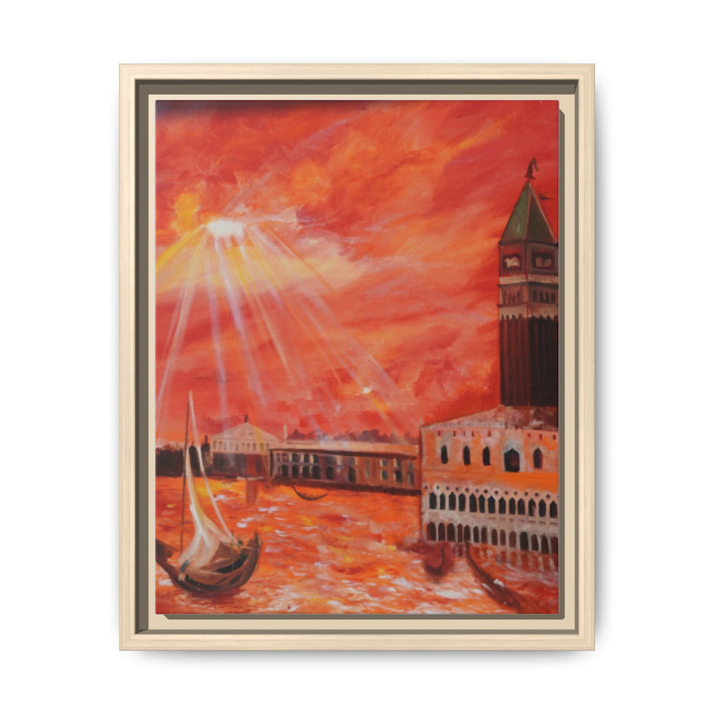 Heavenly Light Over Venice – Renaissance Inspired Christian Landscape Canvas Print