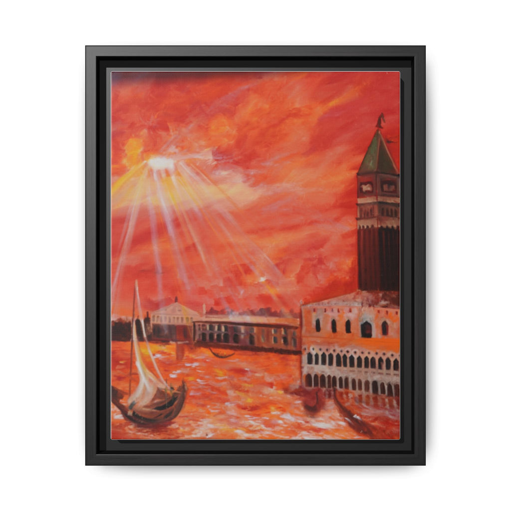 Heavenly Light Over Venice – Renaissance Inspired Christian Landscape Canvas Print