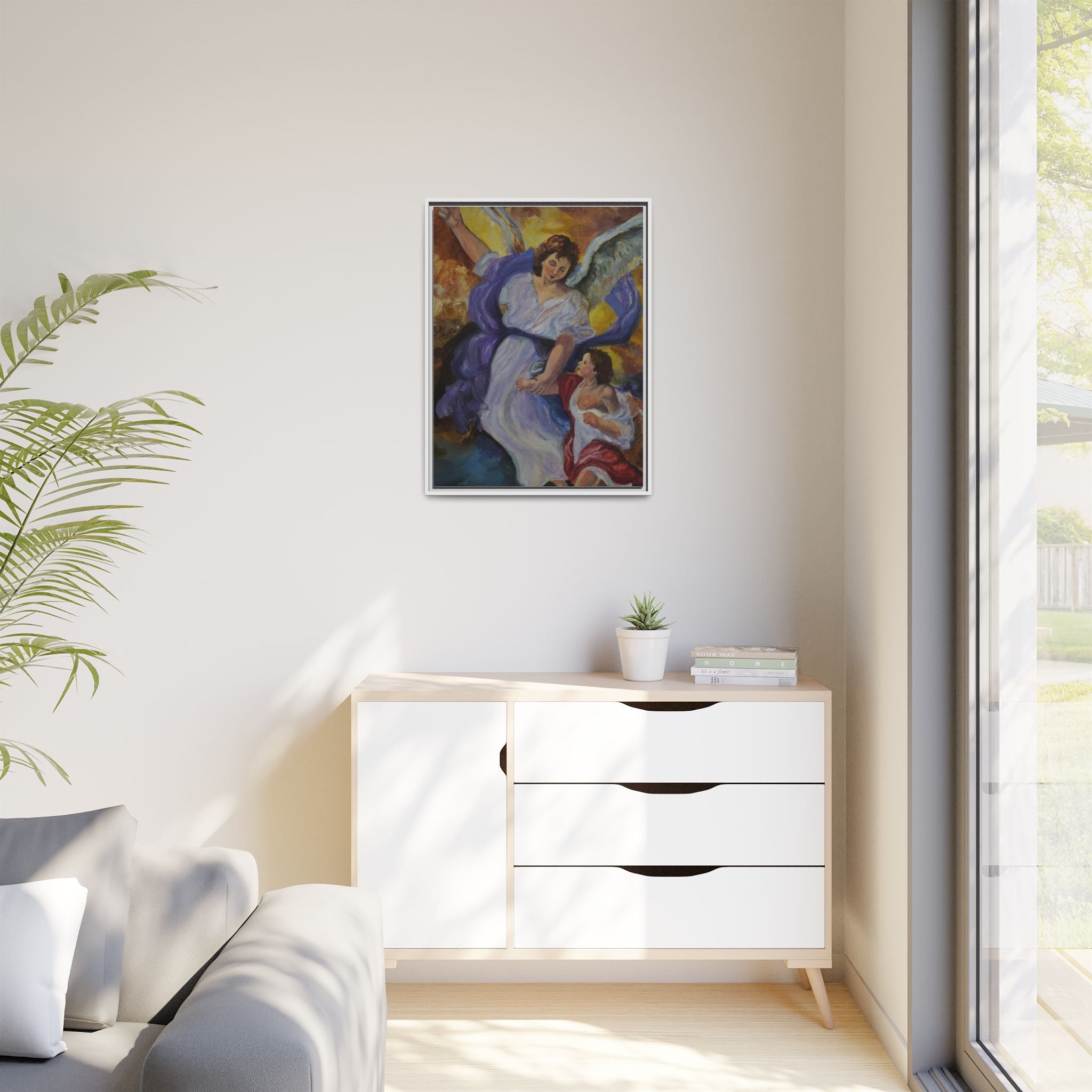 Matte Canvas, Framed (Multi-color)