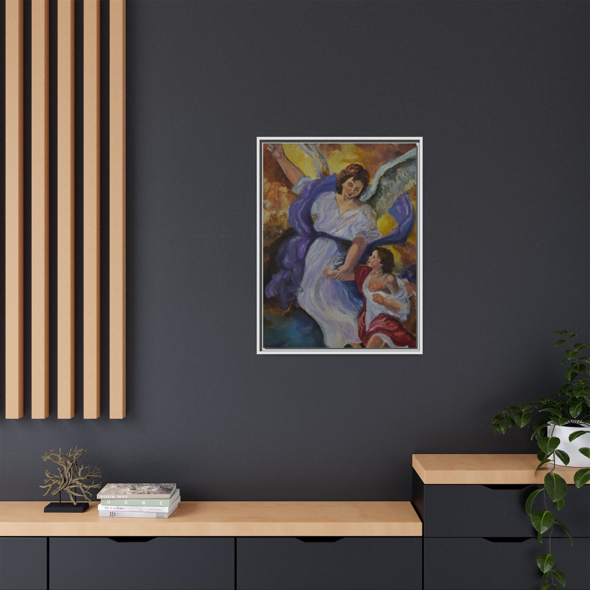 Matte Canvas, Framed (Multi-color)